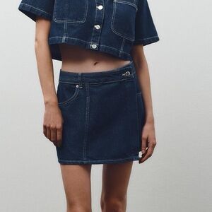 Zara Denim Skort